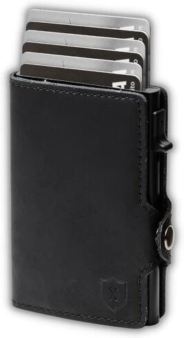 Xclusive Leather Slim Wallet for Men | Trifold RFID Wallet | Luxurious Card Holder & Minimalist Wallet with Money Clip | Blend of Luxury & Utility in Men’s Wallets in Kuwait