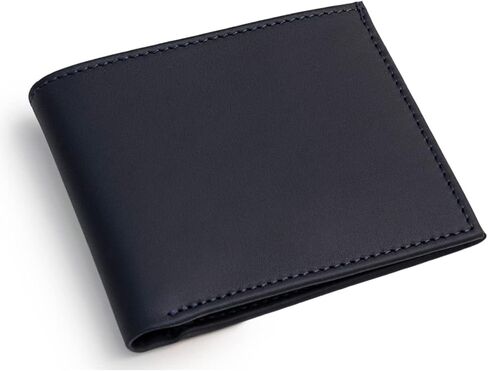 محفظة Maruse Bifold - محفظة جلدية نحيفة - محفظة جلد عجل إيطالي أصلي - أنيقة وراقية - محفظة متعددة الاستخدامات وبسيطة للرجال، أسود in Saudi Arabia