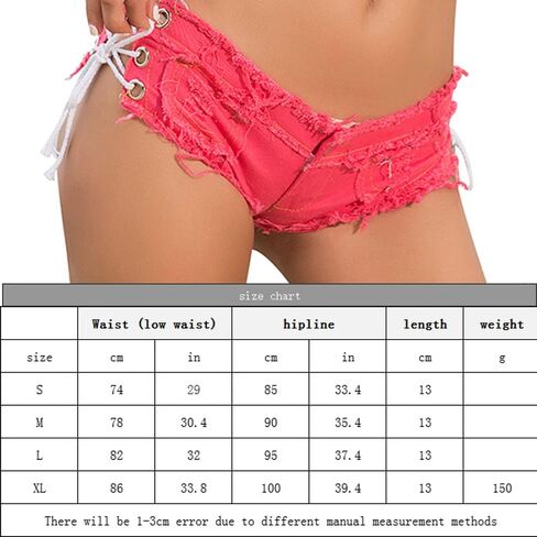 RuoFeng Women's Low Waist Sexy Denim Jeans Short Shorts Hot Pants for Nightclubs Bars and Beaches in Kuwait