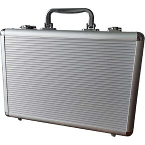 SEETOOOGAMES 200pcs Capacity Empty Aluminum Poker Chip Case Only