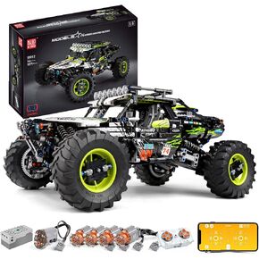 Mould King 18002 RC Climbing Car Building Kits for Boys, 1879 Pieces MOC Building Blocks 4X4 Off-Road Truck Model Sets, Stem Remote Control Car Bricks Toys for Kids in Saudi Arabia