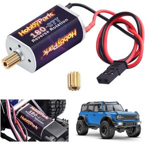 محرك Hobbypark عالي عزم الدوران 180 87T نحى مع ترس معدني 11T ترس لترقيات TRX4M 1/18 RC الزاحف سيارة استبدال 9775 in Saudi Arabia