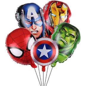 5PCS Aluminium Film Balloons for Superhero Avengers Party,for Superhero Birthday Party Supplies in Saudi Arabia