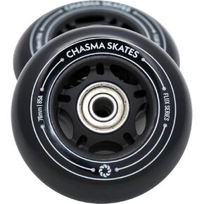 عجلات ريبستيك 85A من شاسما سكيتس فلوكس 2 مقاس 76 ملم للوحة العجلات ريب سيرف ولوح ويف ريب ستيك او عجلات عربة كريزي كارت، عبوة من قطعتين مع محامل in Kuwait