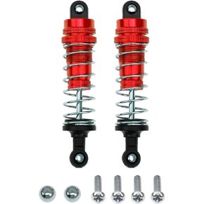 2Pcs Vgoohobby Aluminum Alloy Shock Absorber Damper Suspension Upgrade Parts Compatible with WLtoys 144001 1/14 RC Car Buggy (Silver)