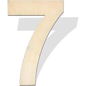 5ARTH 4 inch Wooden Number 0 - Blank Unfinished Wood Numbers for Walls Decor, Birthday Party, Wedding Decoration, Wood Sign Board, DIY Craft Home Projects