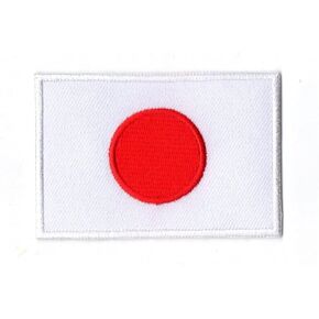 First Anything Japan Flag Patch Small Iron On Embroidered for Hat Shirt Jacket Clothing Backpacks Jeans Cap Size About 2x3 Inch A97 High Quality in Kuwait