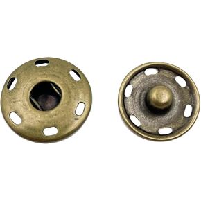 20 set Bronze Sew-on Snap Buttons,25mm Metal Snaps Fasteners Press Studs Buttons for Sewing Clothing PT1007