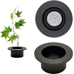 كوب من الالومنيوم الاسود مقاس 3 انش لحمل ماء الشفاه مع اداة كينزان اليابانية ايكيبانا مقاس 32 ملم يناسب سلك سلك المكتب 2 انش وحلقات غطاء فتحة وطاولة ضيوف الزفاف وترتيبات زهور صغيرة in Kuwait