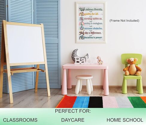 ملصق ترحيب بوهو قوس قزح - مصفح، مقاس 14 × 19.5 بوصة - ديكورات الفصول الدراسية للعودة إلى المدرسة، لافتات المتجر، ديكور المكتبة، ديكور المنزل، لوازم المعلمين لمرحلة ما قبل المدرسة ورياض الأطفال والمدرسة الابتدائية والثانوية in Kuwait