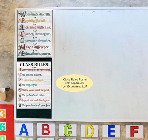 ملصق ترحيب بوهو قوس قزح - مصفح، مقاس 14 × 19.5 بوصة - ديكورات الفصول الدراسية للعودة إلى المدرسة، لافتات المتجر، ديكور المكتبة، ديكور المنزل، لوازم المعلمين لمرحلة ما قبل المدرسة ورياض الأطفال والمدرسة الابتدائية والثانوية in Kuwait