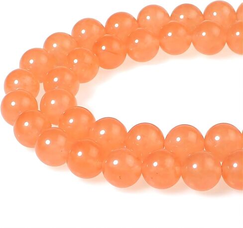 MJDCB Stone Beads 8mm 43pcs Round 128 Faceted Citrine Loose Gemstone Bead Charms for Jewelry Making Bracelet Necklace Earring Pendant in Saudi Arabia