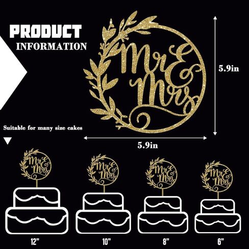 Mr and Mrs Cake Toppers，Rustic Wedding Cake Topper，Cake Toppers for Wedding in Kuwait