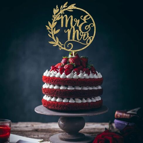 Mr and Mrs Cake Toppers，Rustic Wedding Cake Topper，Cake Toppers for Wedding in Kuwait