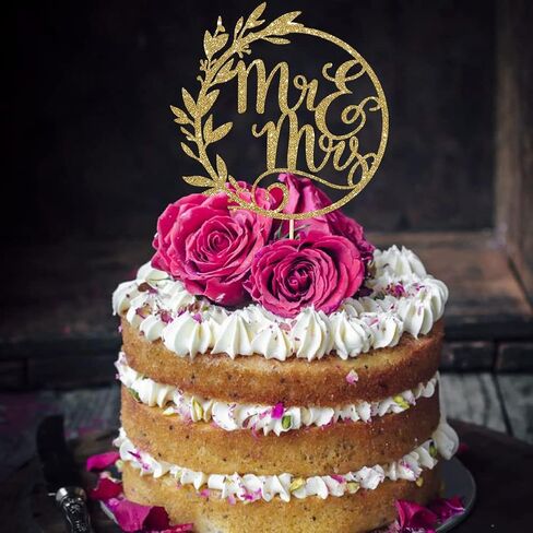 Mr and Mrs Cake Toppers，Rustic Wedding Cake Topper，Cake Toppers for Wedding in Kuwait