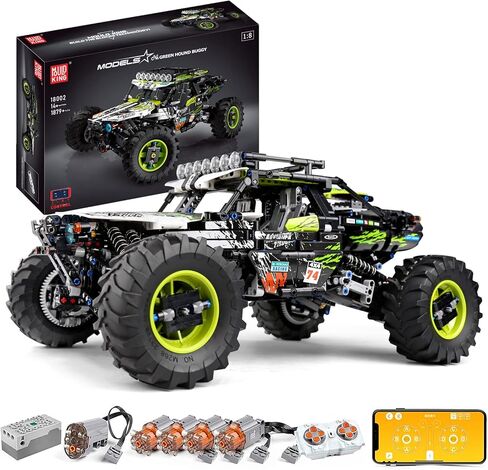 Mould King 18002 RC Climbing Car Building Kits for Boys, 1879 Pieces MOC Building Blocks 4X4 Off-Road Truck Model Sets, Stem Remote Control Car Bricks Toys for Kids in Saudi Arabia