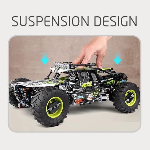 Mould King 18002 RC Climbing Car Building Kits for Boys, 1879 Pieces MOC Building Blocks 4X4 Off-Road Truck Model Sets, Stem Remote Control Car Bricks Toys for Kids in Saudi Arabia