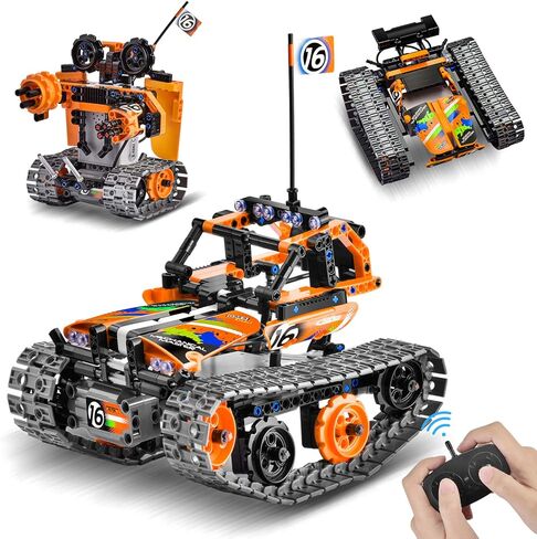 OASO Remote Control STEM Building Kit for Boys 8-12, 392 Pcs Science Learning Educational Building Blocks for Kids, 3 in 1 Tracked Racer RC Car/Tank/Robot Toys Gift Sets for Boys Girls in Kuwait