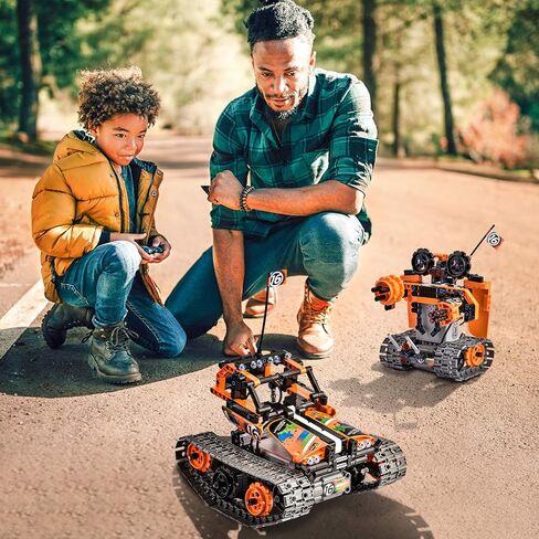 OASO Remote Control STEM Building Kit for Boys 8-12, 392 Pcs Science Learning Educational Building Blocks for Kids, 3 in 1 Tracked Racer RC Car/Tank/Robot Toys Gift Sets for Boys Girls in Kuwait