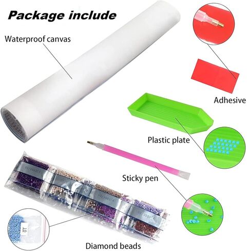 5D DIY Diamond Painting by Number Kits Wizard of Oz 16X20 Inch for Adults and Kids, Round Full Drill Rhinestone Cross Stitch Mosaic Art for Home Wall Decoration and Gift Option. in Kuwait