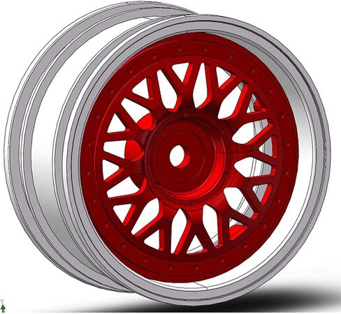 إطارات عجلات ألومنيوم RC 1/10 سداسية 12 مم قابلة للتعديل لسيارة Tamiya MST Yokomo 3racing 1:10 RC على الطريق الانجراف (SGold) in Kuwait