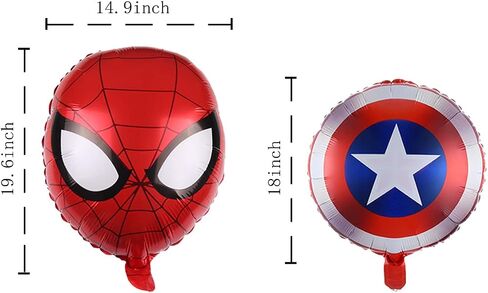 5PCS Aluminium Film Balloons for Superhero Avengers Party,for Superhero Birthday Party Supplies in Saudi Arabia