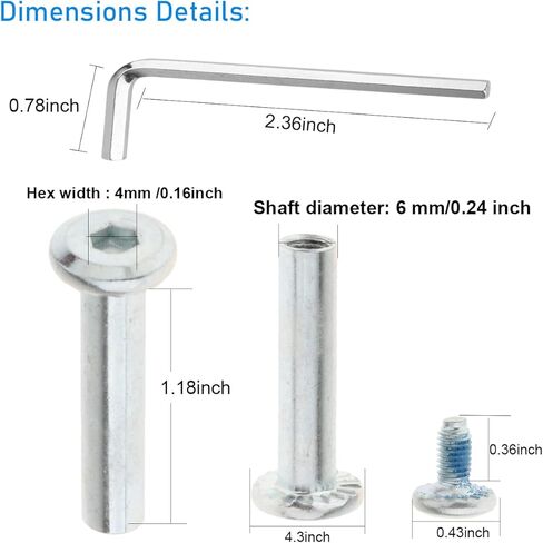 مسامير استبدال التزلج المضمنة، عمود OD 6 مم لمحور عجلة التزلج استبدال محامل تركيبات لعجلات التزلج المضمنة، حزمة من 10 in Kuwait