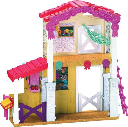 Winner's Stable Camp Clover Barn Playset, 33-Pieces, Extending Barn with Articulated Horse Figure and Small Doll, Kids Toys for Ages 3 Up by Just Play in Saudi Arabia