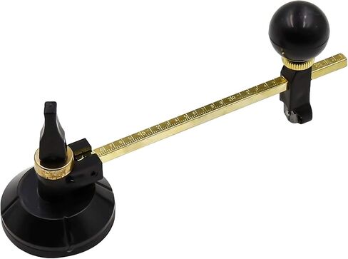 Circular Glass Cutter 30cm/ 11.8" Max.Round Dia Adjustable Compasses Type Suction Cup Cutter in Saudi Arabia