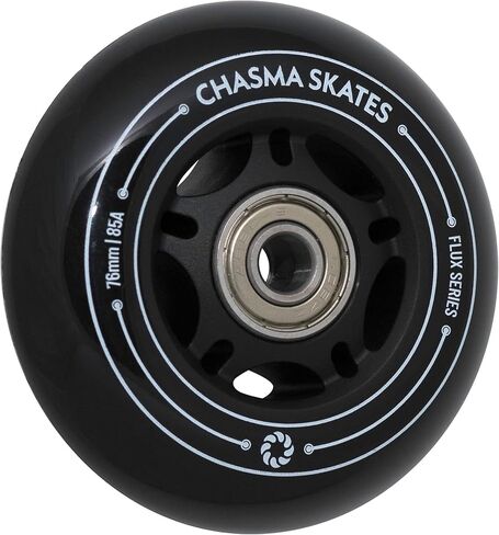 عجلات ريبستيك 85A من شاسما سكيتس فلوكس 2 مقاس 76 ملم للوحة العجلات ريب سيرف ولوح ويف ريب ستيك او عجلات عربة كريزي كارت، عبوة من قطعتين مع محامل in Kuwait