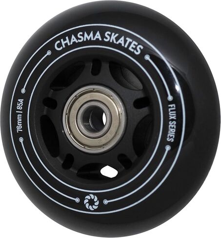 عجلات ريبستيك 85A من شاسما سكيتس فلوكس 2 مقاس 76 ملم للوحة العجلات ريب سيرف ولوح ويف ريب ستيك او عجلات عربة كريزي كارت، عبوة من قطعتين مع محامل in Kuwait