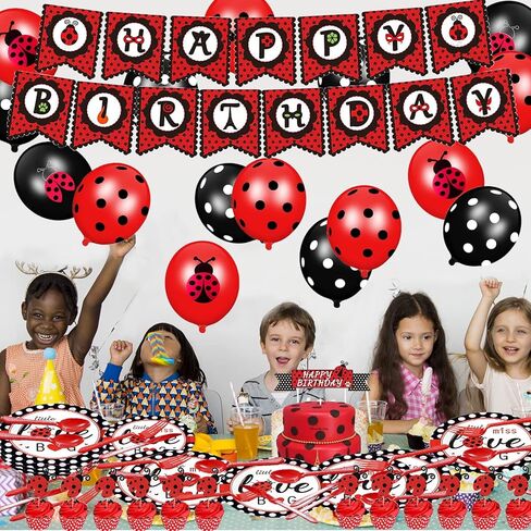 110 قطعة من لوازم حفلات الخنفساء لـ 20 طفلاً، تتضمن ديكورات حفلات أعياد الميلاد الكرتونية لافتات وغطاء للكيك وغطاء للكب كيك وأطباق وأدوات مائدة وبالونات ومستلزمات حفلات الخنفساء للأطفال والمشجعين in Kuwait