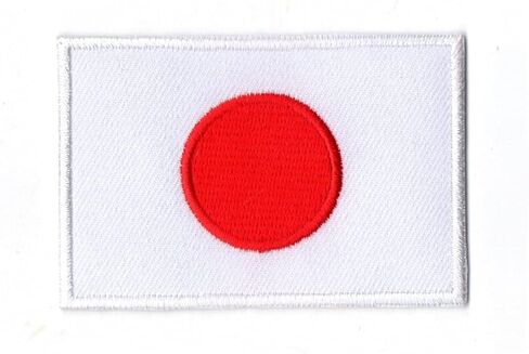 First Anything Japan Flag Patch Small Iron On Embroidered for Hat Shirt Jacket Clothing Backpacks Jeans Cap Size About 2x3 Inch A97 High Quality in Kuwait
