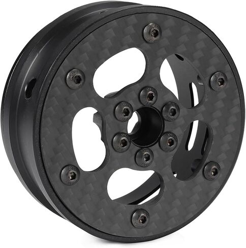 2.2 عجلات خرز 4 قطع من إطارات عجلات من ألياف الكربون لحفارات الغشاش 1/10 RC Capra SCX10 Pro TF2 Element Enduro TRX4 ملحقات ترقيات (ألياف الكربون 2.2 عجلات خرز C) in Saudi Arabia