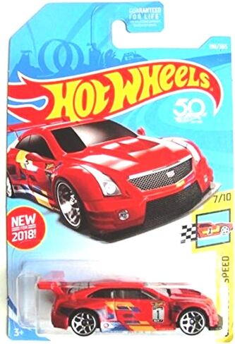 Hot Wheels 2018 50th Anniversary Legends of Speed '16 Cadillac ATS-V R 198/365, Red in Saudi Arabia