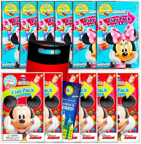 Value Pack - 12 Bendon Playback Grab and Go for Minnie and Mickey Mouse Fun Size Coloring Books Bulk Activity Books for Kids. in Kuwait