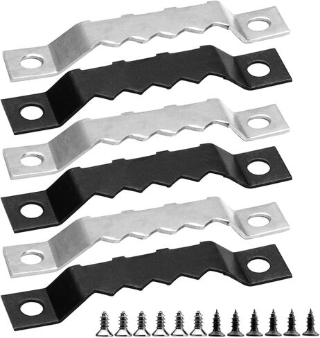 120 Pack Sawtooth Picture Hangers with 240 Screws, Large Picture Frame Hanging Kit, Canvas Hangers, Picture Hanging Hooks for Paintings, Artwork, Home Decor in Kuwait