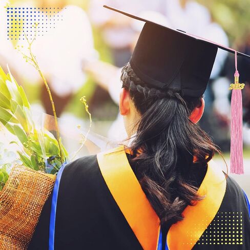 قطعتان من شرابات التخرج لعام 2023، إكسسوارات التخرج الأكاديمية لعام 2023، إكسسوارات شرابة كلاسيكية، قبعة التخرج، شرابة لحفلات التخرج (أسود) in Kuwait