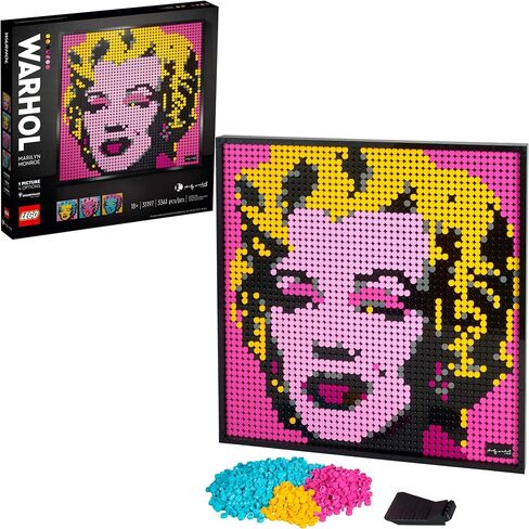 LEGO Art Andy Warhol’s Marilyn Monroe 31197 Collectible Building Kit for Adults; an Excellent Gift for Adults to Make Stunning Wall Art at Home and Who Love Creative Building (3,341 Pieces) in Saudi Arabia