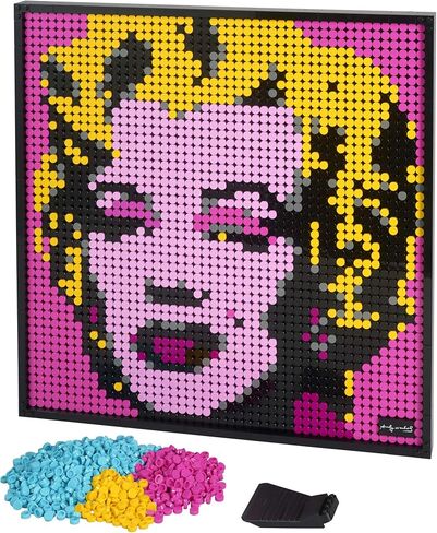 LEGO Art Andy Warhol’s Marilyn Monroe 31197 Collectible Building Kit for Adults; an Excellent Gift for Adults to Make Stunning Wall Art at Home and Who Love Creative Building (3,341 Pieces) in Saudi Arabia