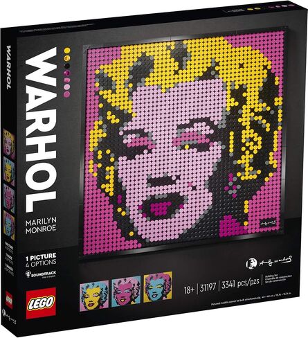 LEGO Art Andy Warhol’s Marilyn Monroe 31197 Collectible Building Kit for Adults; an Excellent Gift for Adults to Make Stunning Wall Art at Home and Who Love Creative Building (3,341 Pieces) in Saudi Arabia