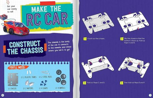 KLUTZ Wired Remote Race Car: Maker Lab STEM Kit, 9.8" x 2.5" x 11.8" in Saudi Arabia