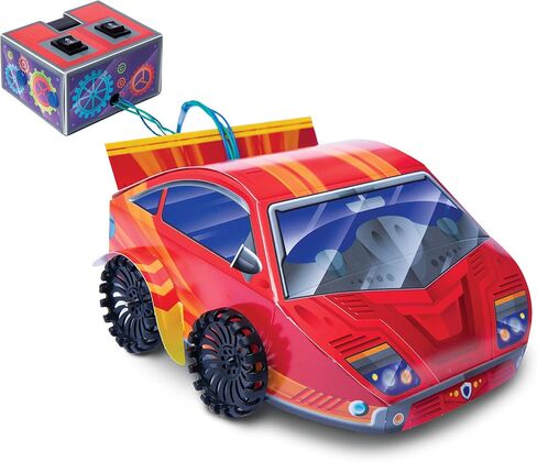 KLUTZ Wired Remote Race Car: Maker Lab STEM Kit, 9.8" x 2.5" x 11.8" in Saudi Arabia