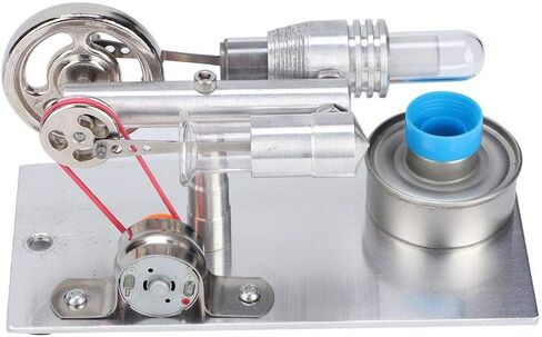 Stirling Engine, T Type Fan Hot Air Electricity Miniature Generator Stirling Engine Electricity Generator Stirling Engine Model Physics Steam in Saudi Arabia
