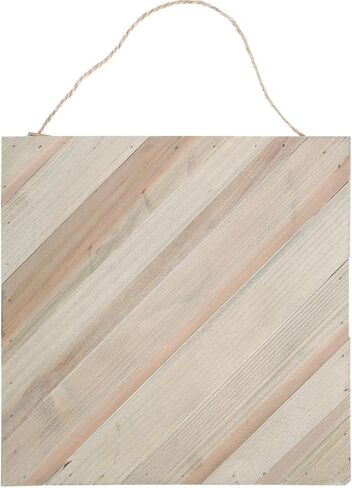 Hampton Art Plank Diagonal 12" x 12" Rustic, Wood Plaque, Wood Sign Blank, Wood Blanks, Wooden Plaques, Blank Wood Signs for Crafts, Wooden Sign Blank, Wood Planks for Crafts in Kuwait