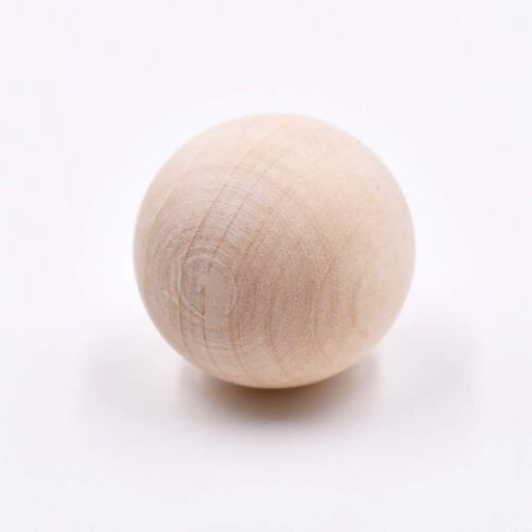 8 قطع 5.08 سم كرة خشبية مستديرة كبيرة من الكرات الخشبية الطبيعية غير مكتملة كرات خشبية خشبية خشبية لصناعة مشاريع DIY البناء، لعبة فنية للأطفال in Kuwait