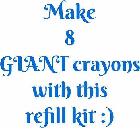 CraCycle DIY 4 Giant Crayons, Craft Project, Gift Maker, 2 Silicone Molds & Complete Accessories to Make 4 Giant Crayons in a Giant Crayon Box, Reusable in Kuwait