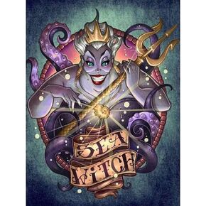 طقم رسم ماسي 5D DIY أرقام للبالغين، 40.64 سم × 30.48 سم لوحات DIY كريستال حجر الراين الماس التطريز كامل حفر الصليب مجموعة صور فنية حرفية لديكور المنزل (سحر البحر، 40.64 سم × 30.48 سم) in Kuwait