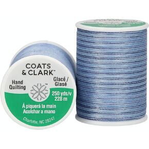 خيط وسحابات معاطف مزدوجة التحمل بالإضافة إلى خيط حياكة يدوية، 250 ياردة، سحابة زرقاء in Kuwait