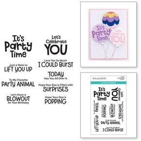 Spellbinders It's Party Time Clear Stamp Set from The Birthday Celebrations Collection in Kuwait